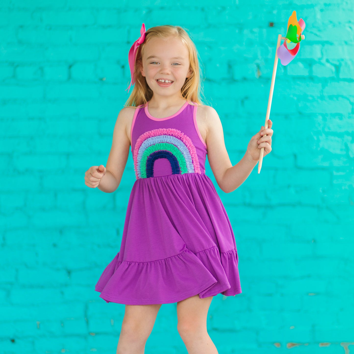 Rainbow Dress - Grape Soda