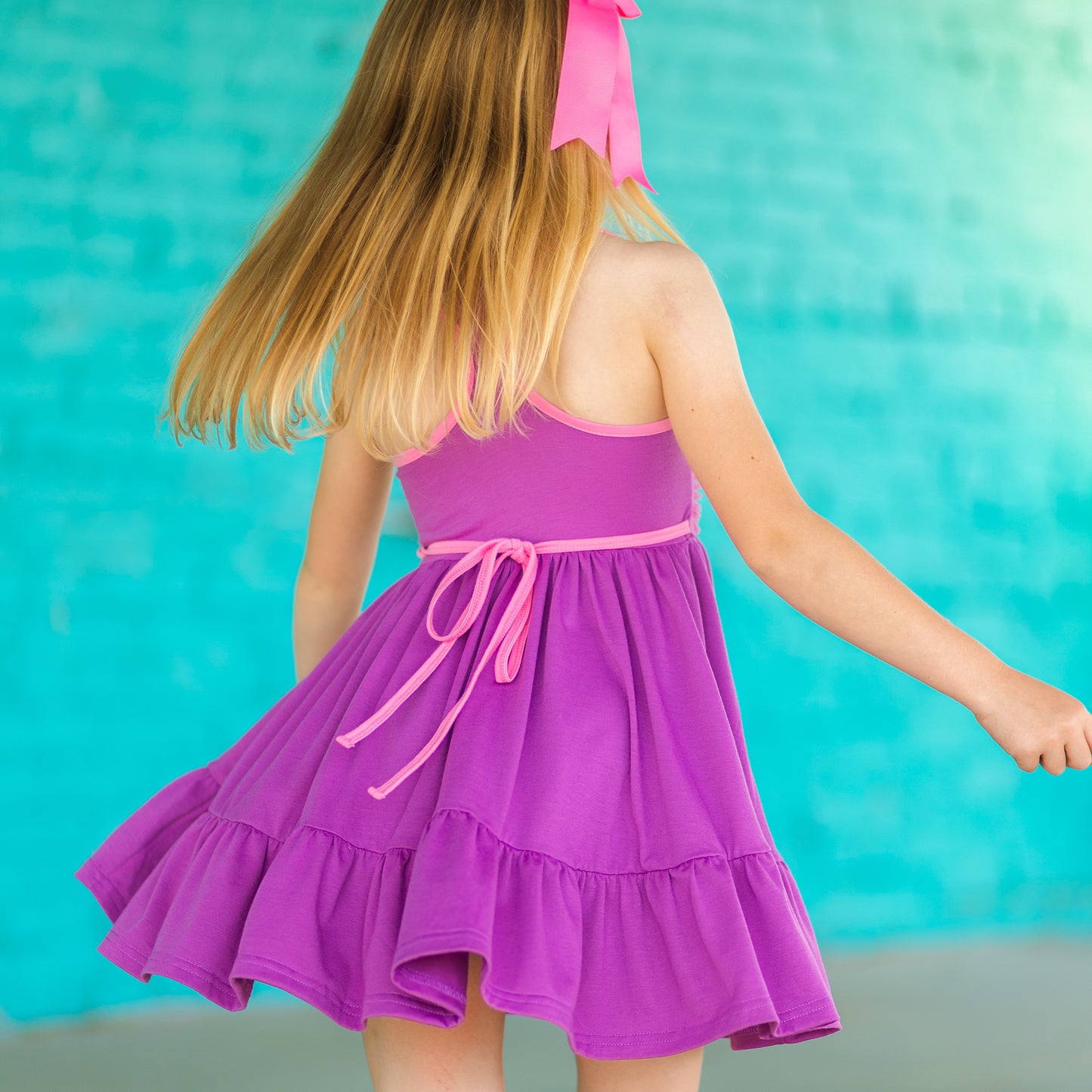 Rainbow Dress - Grape Soda