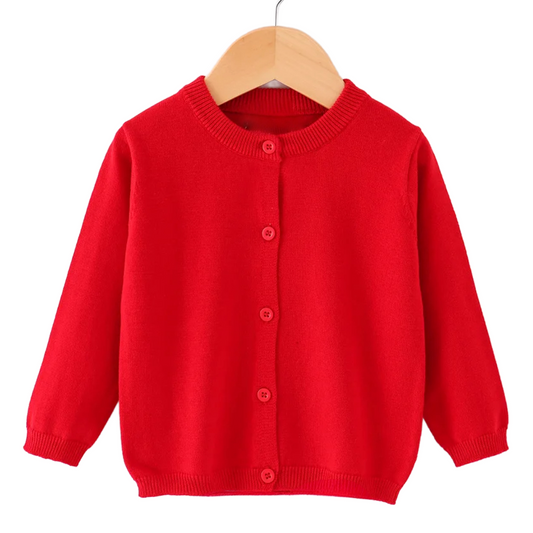 Classic Cardigan - Red