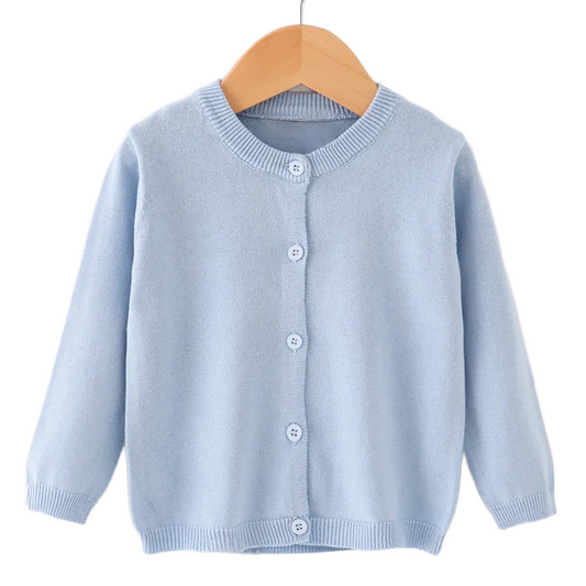 Classic Cardigan - Powder Blue