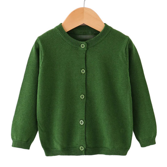 Classic Cardigan - Basil