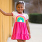 Rainbow Dress - Bright Pink